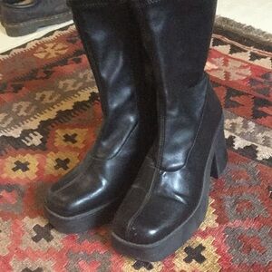 Steve Madden platform sock boot